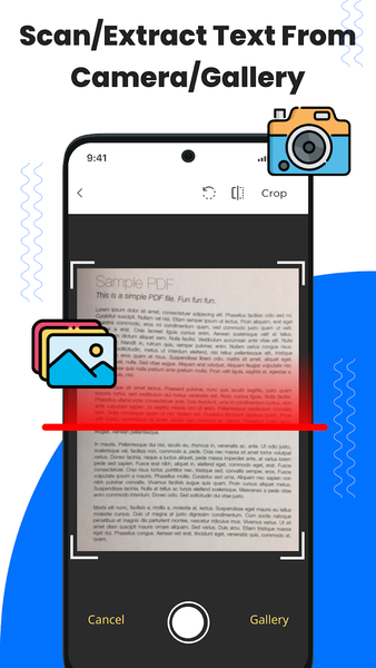 Image to text: Text scanner - عکس برنامه موبایلی اندروید