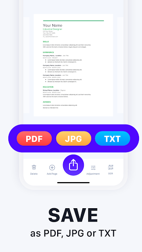 ScanFlip: PDF Scanner App + OC - عکس برنامه موبایلی اندروید