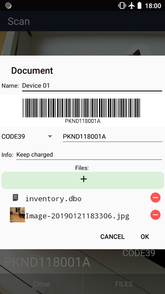 BDO - barcode to file - عکس برنامه موبایلی اندروید