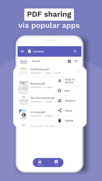 ScanHub Launcher - PDF Scanner - Image screenshot of android app