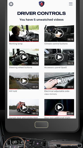 Scania Start - A video guide - Image screenshot of android app