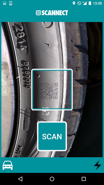 Tire SCANNECT - Image screenshot of android app