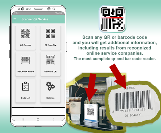 Scanner QR Service - Image screenshot of android app