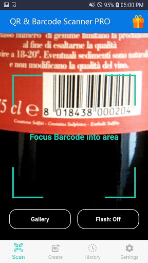 Free QR & Barcode Scanner PRO - Image screenshot of android app