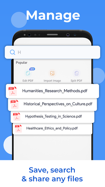 PDF Reader Document Scanner - عکس برنامه موبایلی اندروید