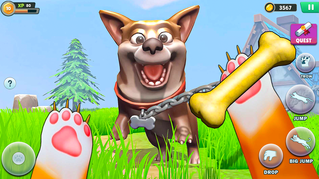 Angry Gran Vs Cat: Prank Game - Gameplay image of android game