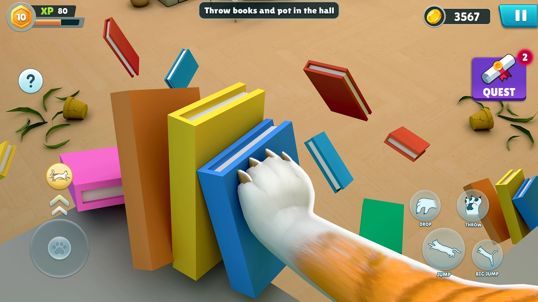 Angry Gran Vs Cat: Prank Game - Gameplay image of android game