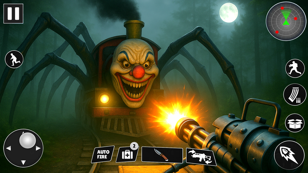 Horror Spider Train Escape - Gameplay image of android game