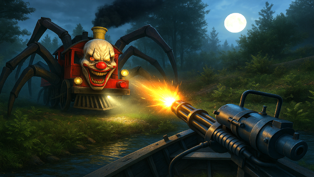 Horror Spider Train Escape - Gameplay image of android game