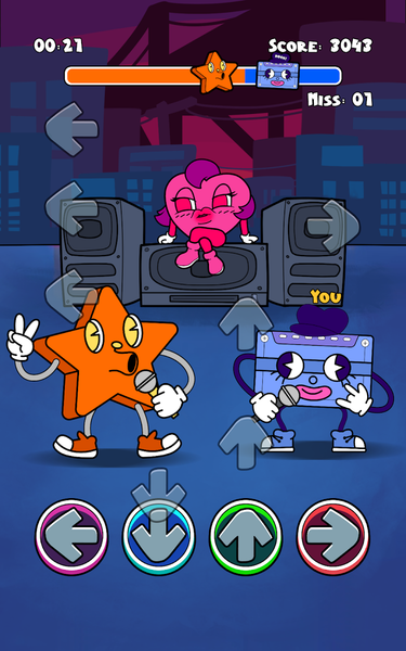 Music Beats: Cute or Scary - Gameplay image of android game