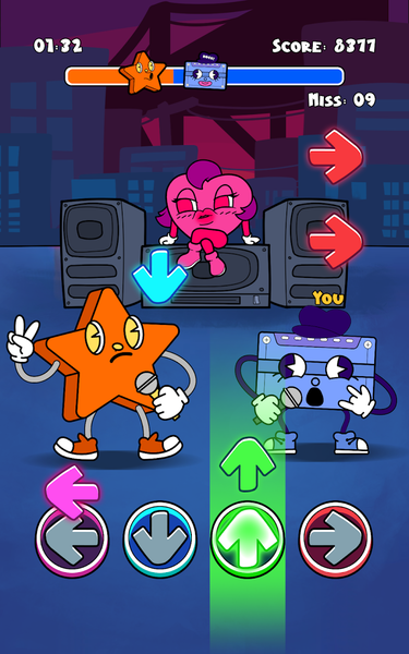 Music Beats: Cute or Scary - Gameplay image of android game