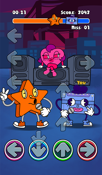 Music Beats: Cute or Scary - Gameplay image of android game