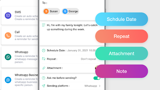 Schedule Text Messages - Image screenshot of android app