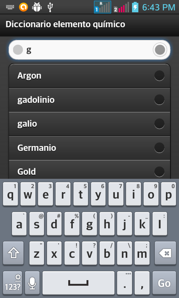 diccionario Quimica - Image screenshot of android app