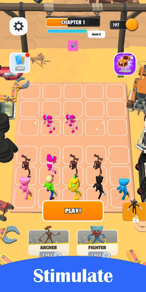 Merge Crazy Monster Fight War - Gameplay image of android game