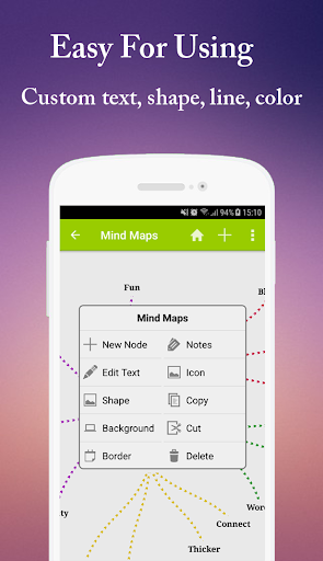 Mind Map - Image screenshot of android app