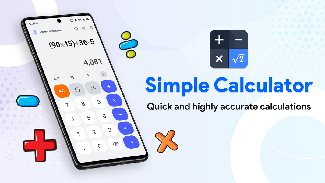 Simple Calculator Convert Unit - عکس برنامه موبایلی اندروید