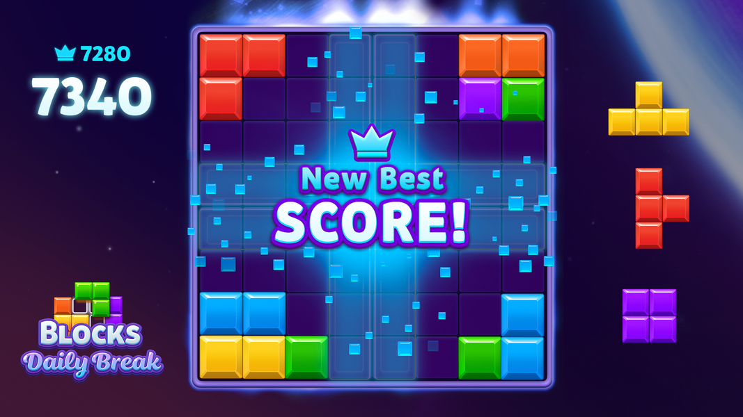 Blocks Daily Break Puzzle Game - Gameplay image of android game