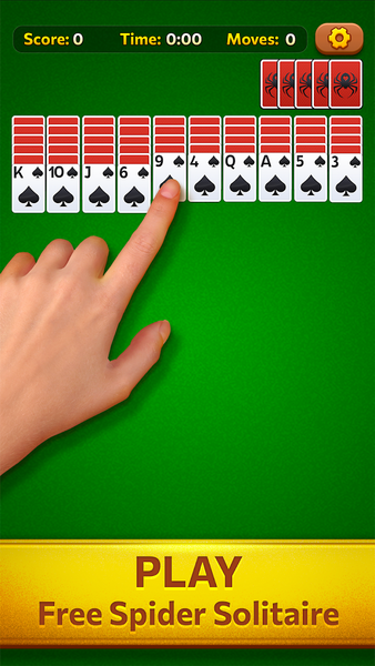 Spider Solitaire Daily Break - Gameplay image of android game