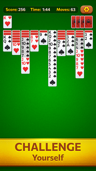 Spider Solitaire Daily Break - Gameplay image of android game