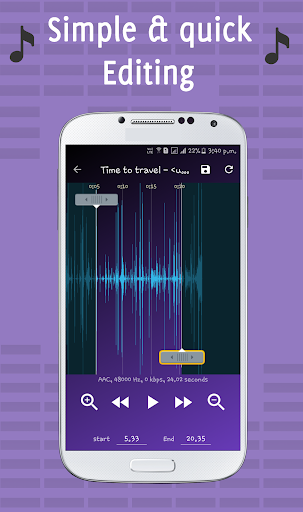 Ringtone Maker & Mp3 Cutter - عکس برنامه موبایلی اندروید