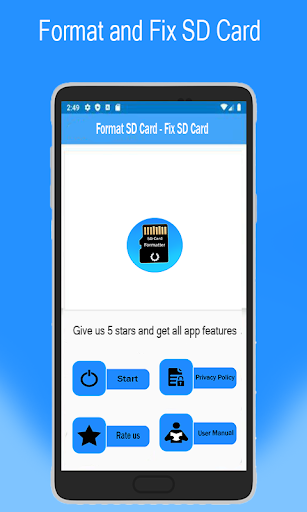 Format SD Card - Memory Format - Image screenshot of android app