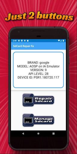 Sd Card Repair (Fix Sdcard) - Image screenshot of android app