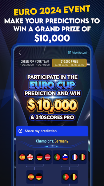 ۳۱۰Scores: Live Scores & News - عکس برنامه موبایلی اندروید