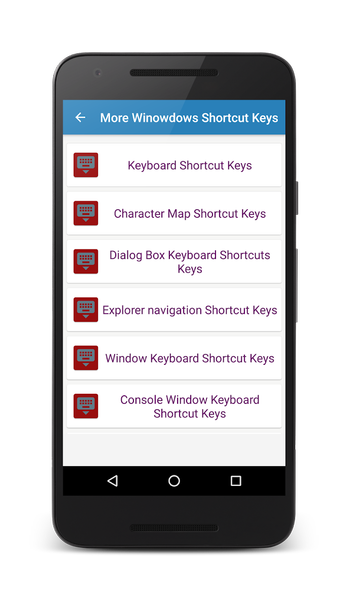 Computer shortcut keys 100+ - Image screenshot of android app