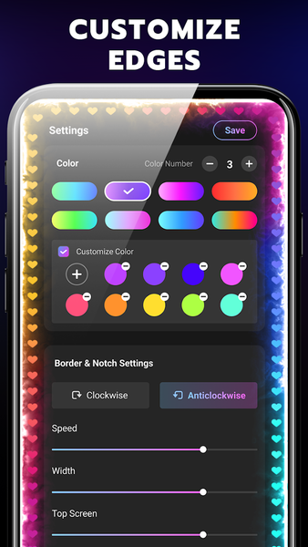 Edge Lighting: Border Light - عکس برنامه موبایلی اندروید