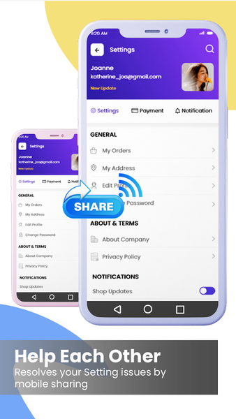 Mobile to Mobile Mirroring App - Image screenshot of android app