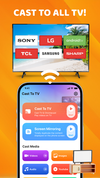 TV Cast - Share Screen To TV - عکس برنامه موبایلی اندروید