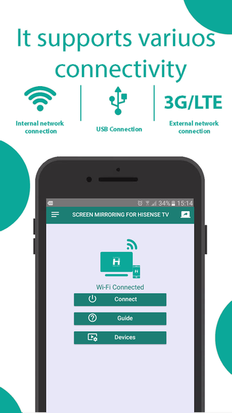 Screen mirroring Hisense TV - عکس برنامه موبایلی اندروید