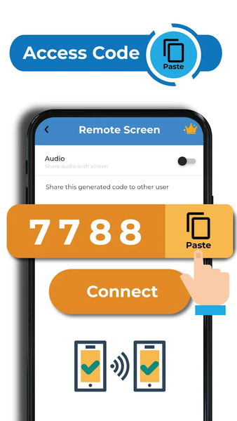 Mobile To Mobile Mirroring - Image screenshot of android app