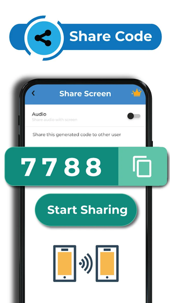 Mobile to Mobile Screen Share - عکس برنامه موبایلی اندروید