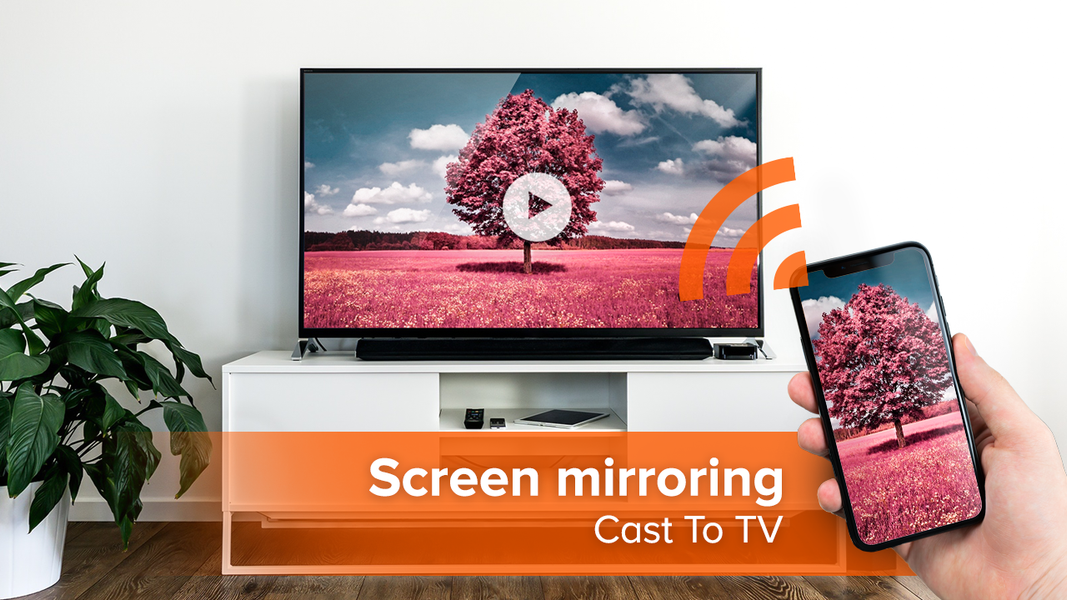 Cast to TV App - Screen Mirror - عکس برنامه موبایلی اندروید