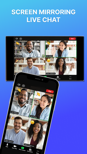 Screen Mirroring - Cast to TV - عکس برنامه موبایلی اندروید