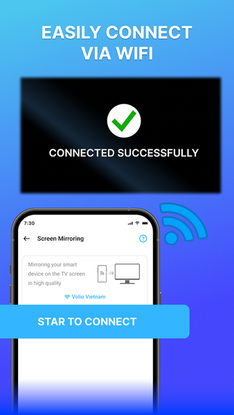 Screen Mirroring - Cast to TV - عکس برنامه موبایلی اندروید