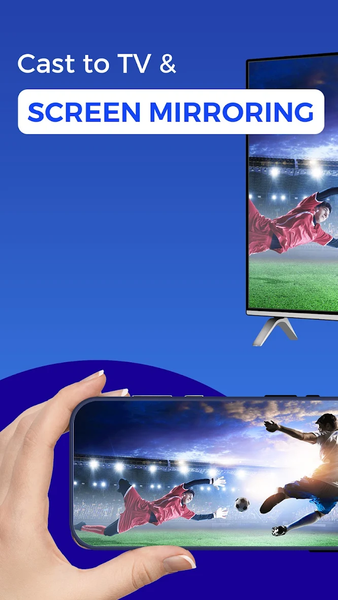 Cast to TV - Screen Mirroring - عکس برنامه موبایلی اندروید