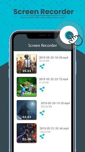 Record Screen Video With Sound Free - عکس برنامه موبایلی اندروید