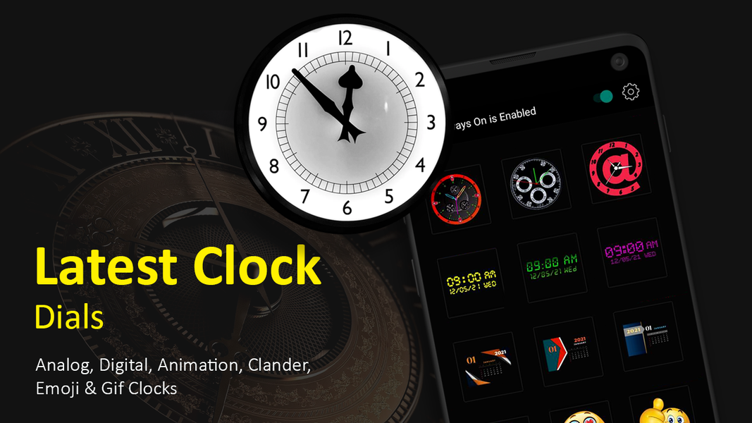 دانلود برنامه Always on Display-Amoled clock اندروید | بازار