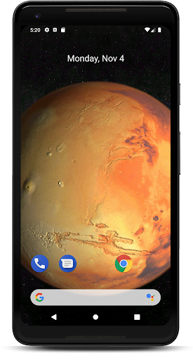 Mars 3D Live Wallpaper - Image screenshot of android app