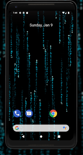 Matrix Live Wallpaper - Image screenshot of android app
