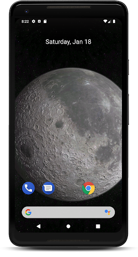 Moon 3D Live Wallpaper - عکس برنامه موبایلی اندروید