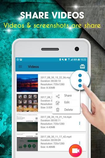 Screen Recorder, Screen Capture ( No root) - عکس برنامه موبایلی اندروید