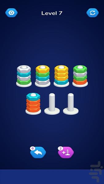Screw Nut Sort Puzzle - عکس بازی موبایلی اندروید