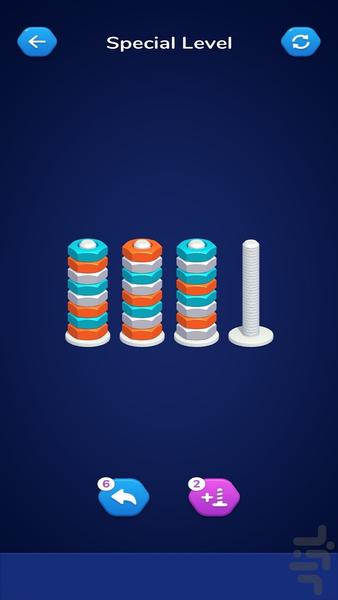 Screw Nut Sort Puzzle - Gameplay image of android game