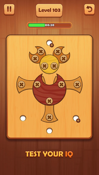 Screw ASMR: Wood Nuts & Bolts - عکس بازی موبایلی اندروید