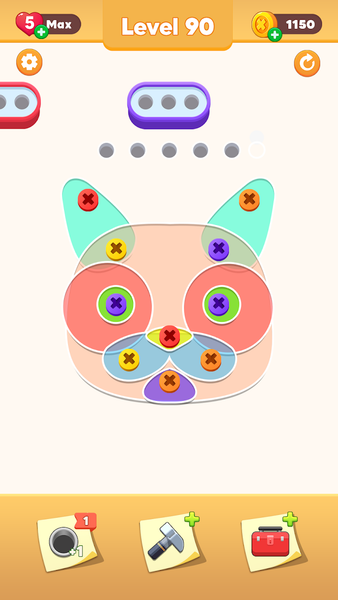 Screw Pin - Nuts Jam - Gameplay image of android game