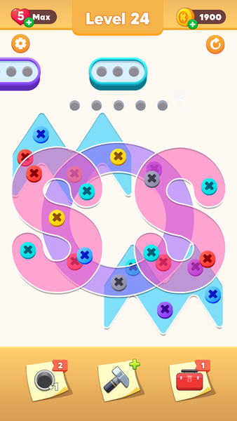 Screw Pin - Nuts Jam - Gameplay image of android game